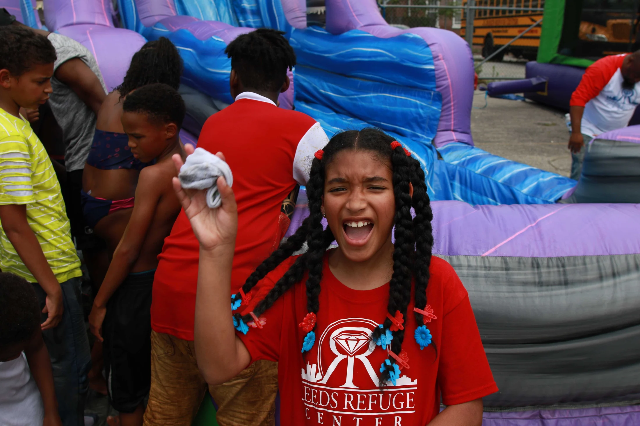 Children enjoying the Reed’s Refuge Summer Kick Off community event
